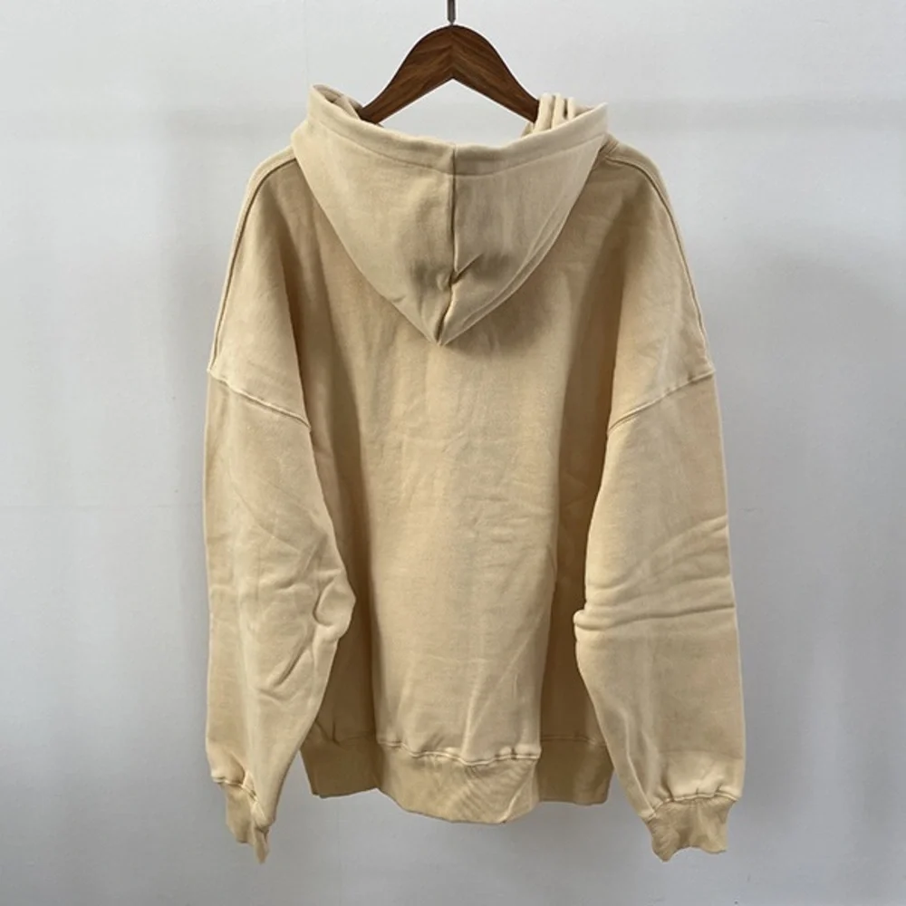 Anine Bing Cream Hoodie with Black Logo - Picture 5 of 7
